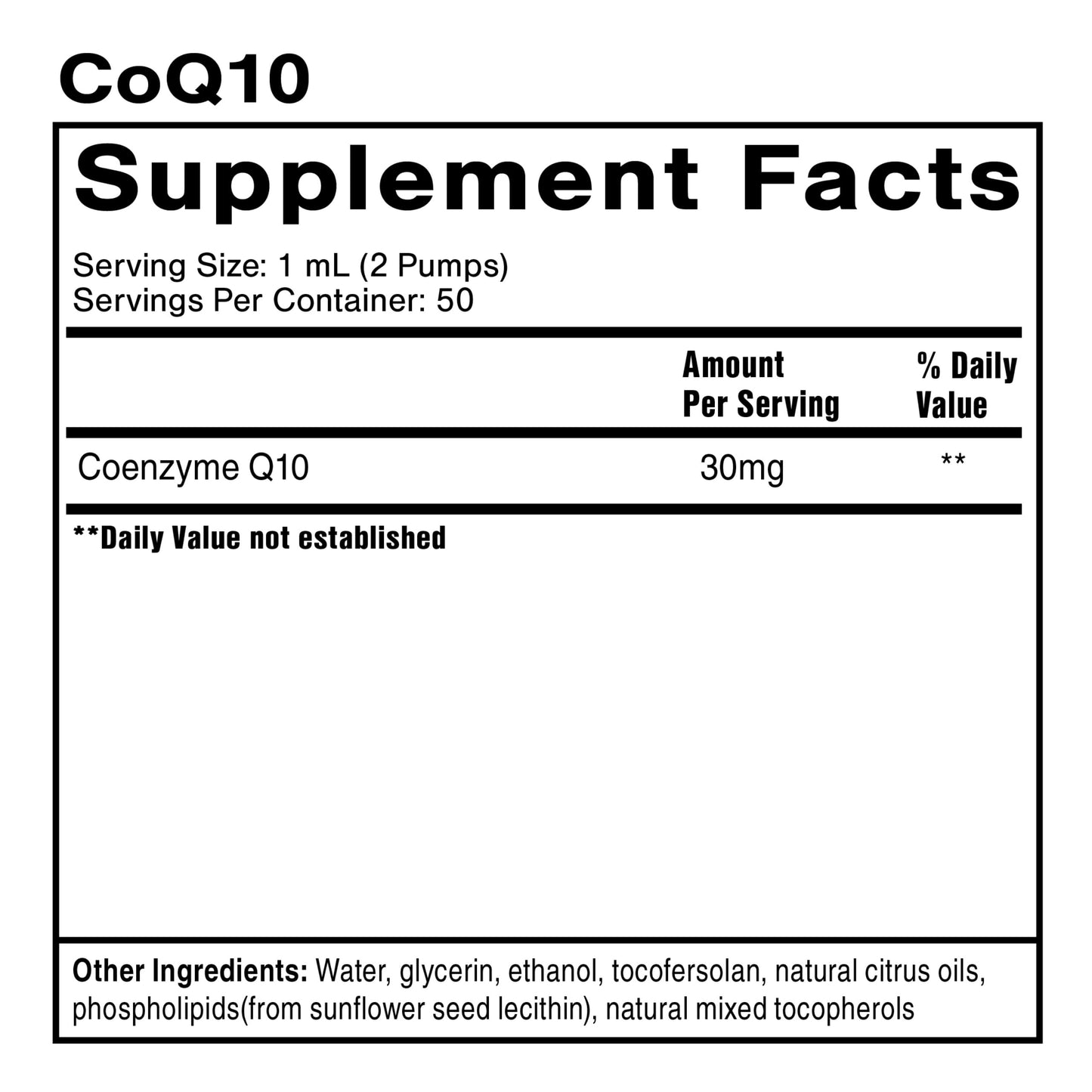 Quicksilver Scientific CoQ10 Nanoemulsion - Liposomal Coenzyme Q10 Cardiovascular Support & Cellular Energy Supplement - Fast Absorbing Liquid CoQ10 (1.7oz / 50ml)