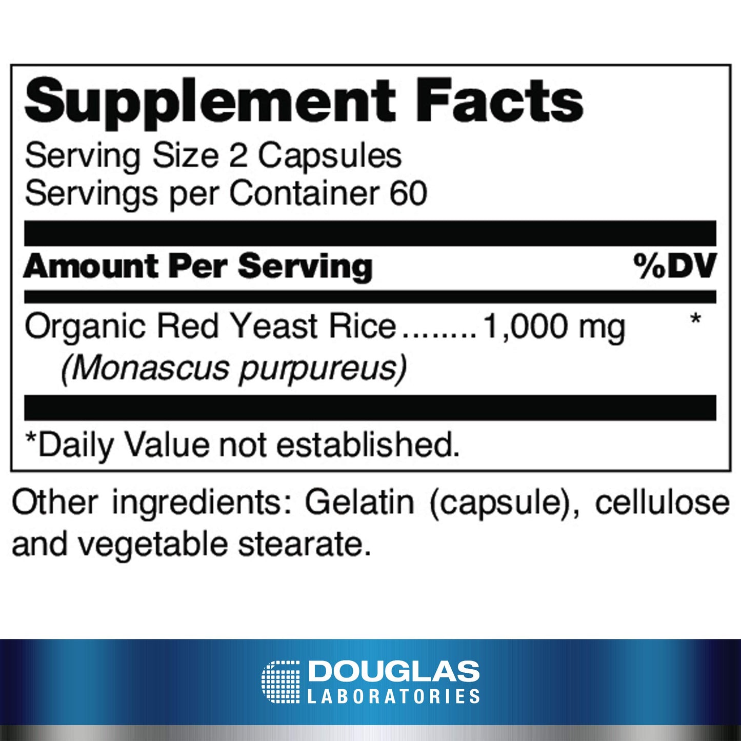 Douglas Laboratories Beni Koji Red Yeast Rice | Fermented Red Rice to Support Healthy Blood Lipid Metabolism* | 120 Capsules