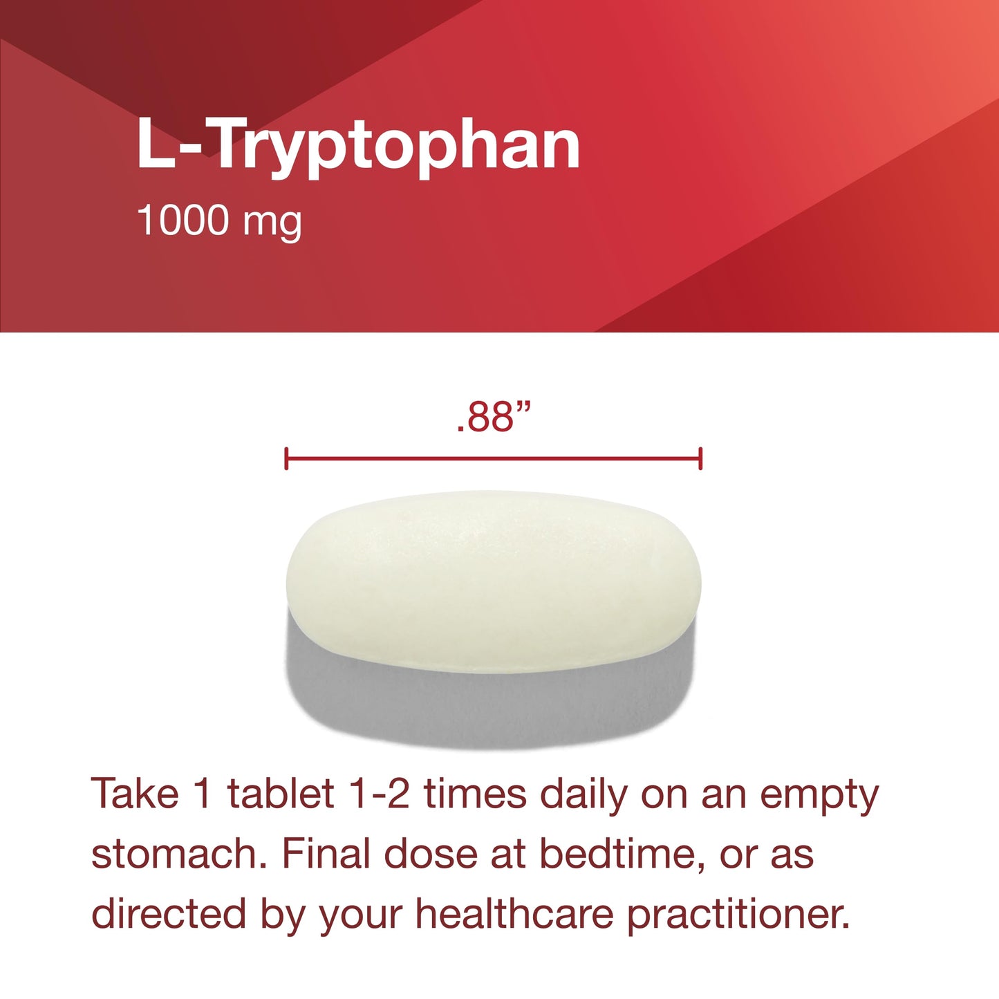 PROTOCOL FOR LIFE BALANCE L-Tryptophan 1000mg - Sleep Support Promotes Relaxation - 60 Tabs