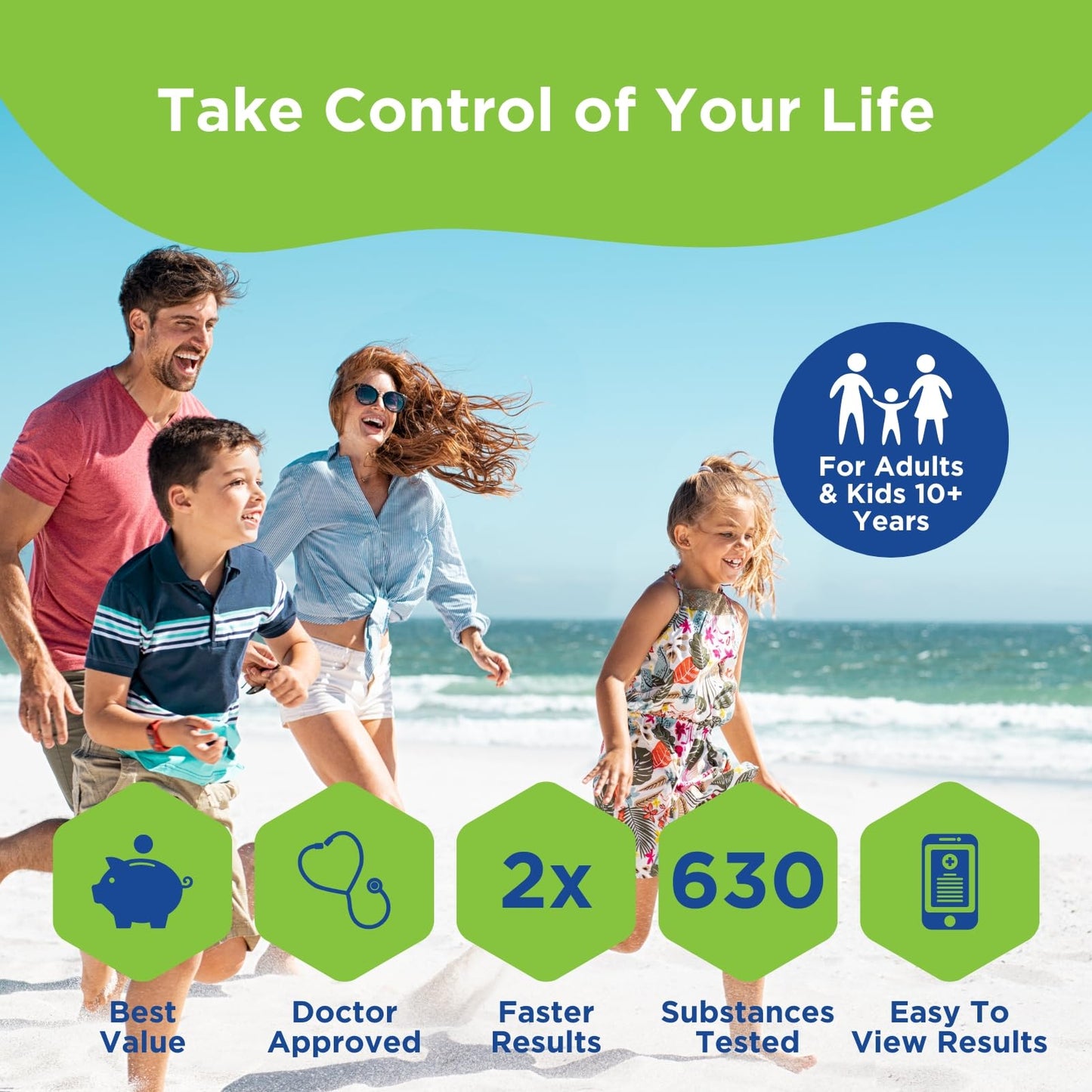 UCARI Sensitivity Test for Humans | Screens for 630+ Intolerances | Food & Ingredients Analysis | Non Invasive Home Test Hair Sample Method | Results in 48 Hours | Adults & Kids