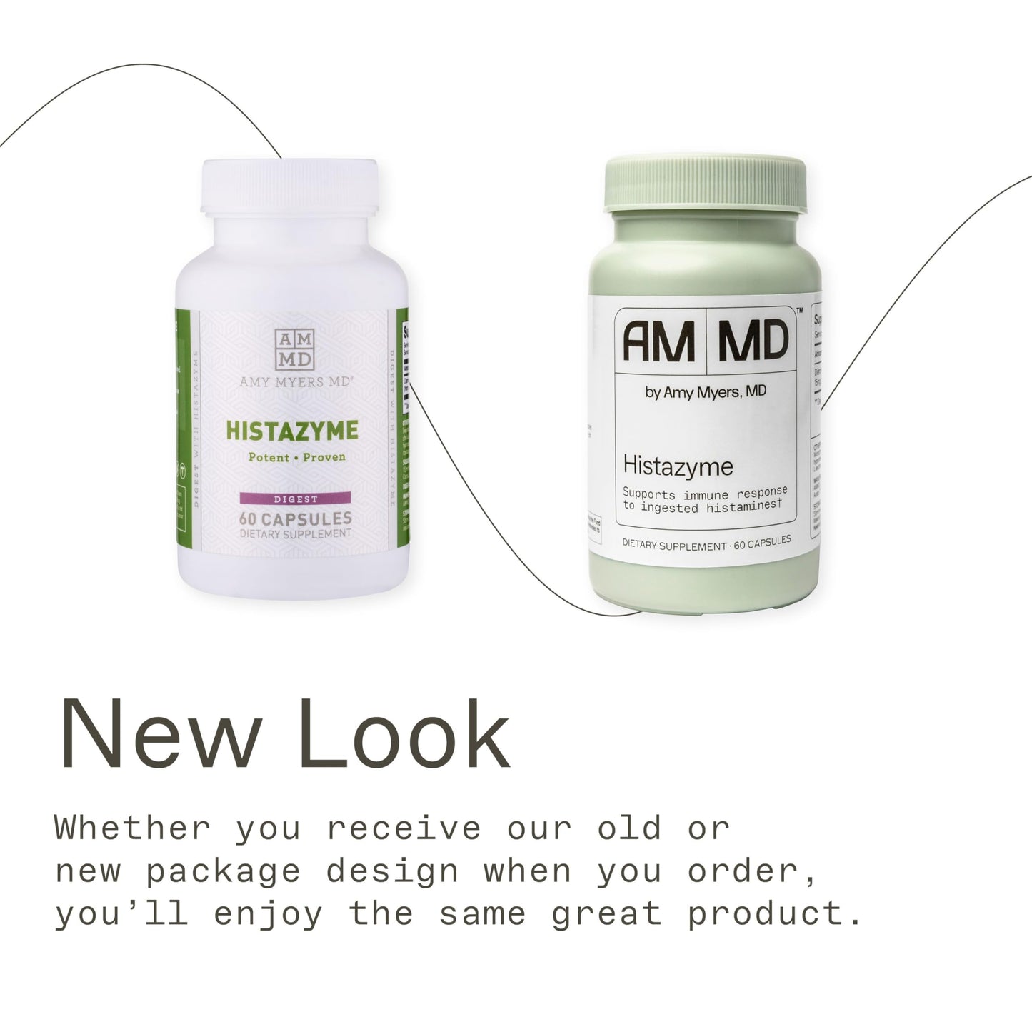 Amy Myers MD Histazyme - Diamine Oxidase Dao Enzyme Supplement Histamine Blocker to Support Healthy Digestion, Food Derived Histamine Intolerance (HI) - 60 Capsules - Bottle