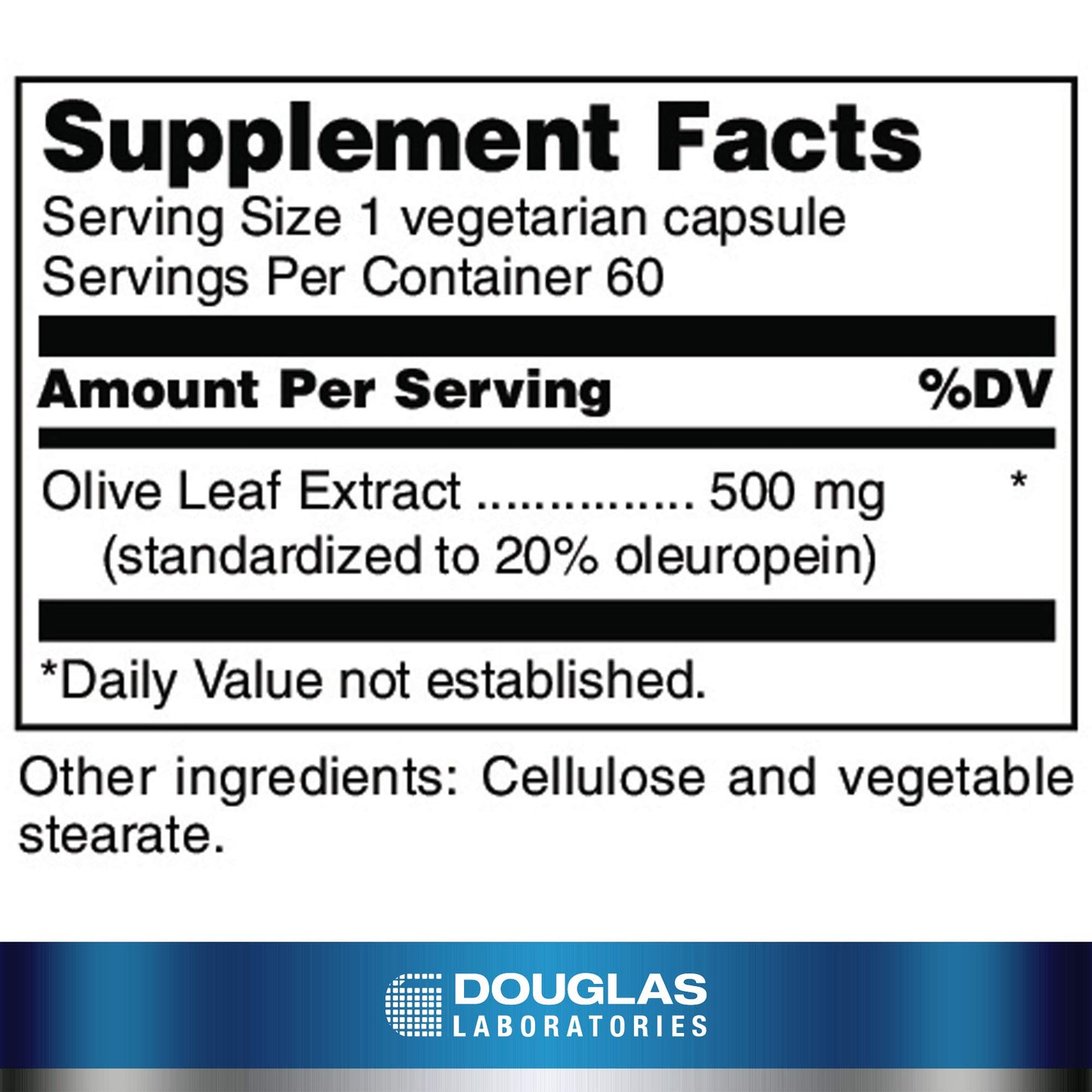 Douglas Laboratories Olive Leaf Extract | Olive Leaf for Heart Health | 60 Capsules