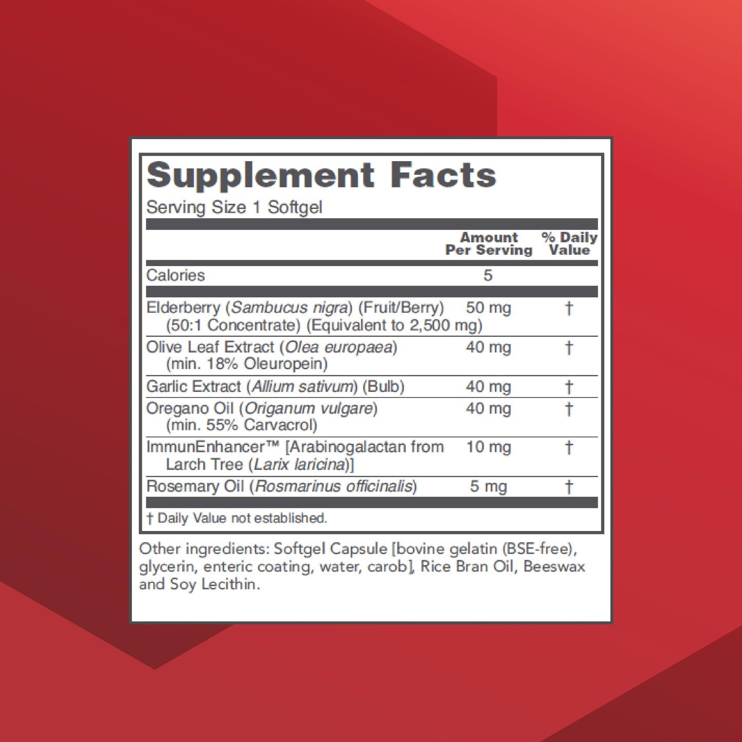 Protocol A-Biotic - Immune Support Supplement* - Garlic Supplement - with Elderberries, Olive Leaf Extract, Oregano & Rosemary Oils - Dairy & Egg Free - 60 Softgels