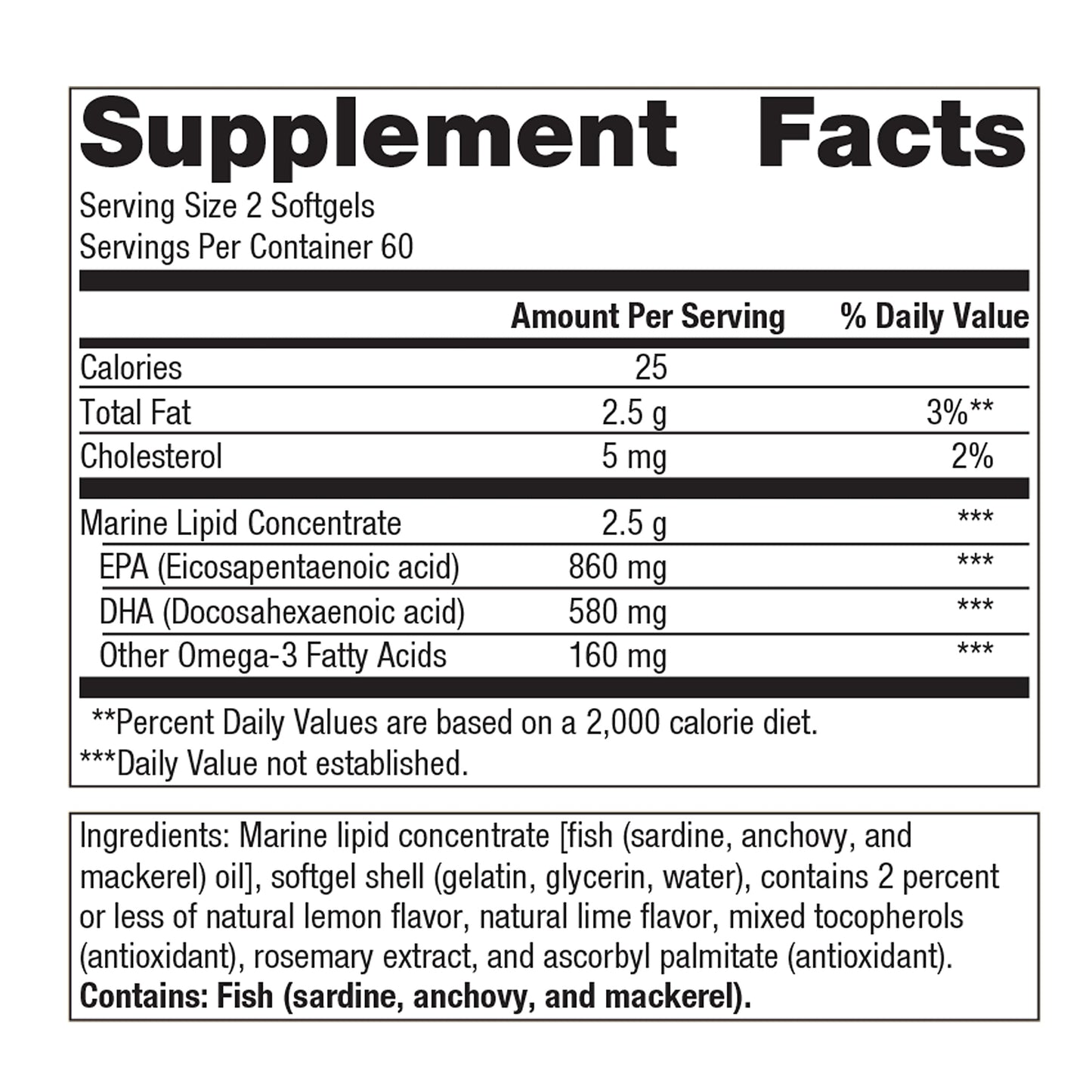 Metagenics OmegaGenics Fish Oil EPA-DHA 720 mg - Omega-3 Fish Oil Supplement - High Potency - for Heart Health, Musculoskeletal Health & Immune System Health* - with DHA & EPA - 120 Softgels