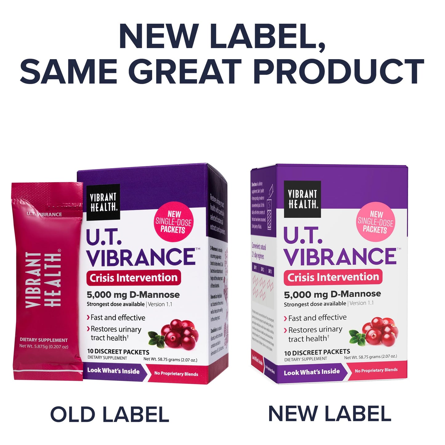Vibrant Health, U.T. Vibrance Stick Packs, Crisis Intervention for Urinary Tract Health, 10 Servings