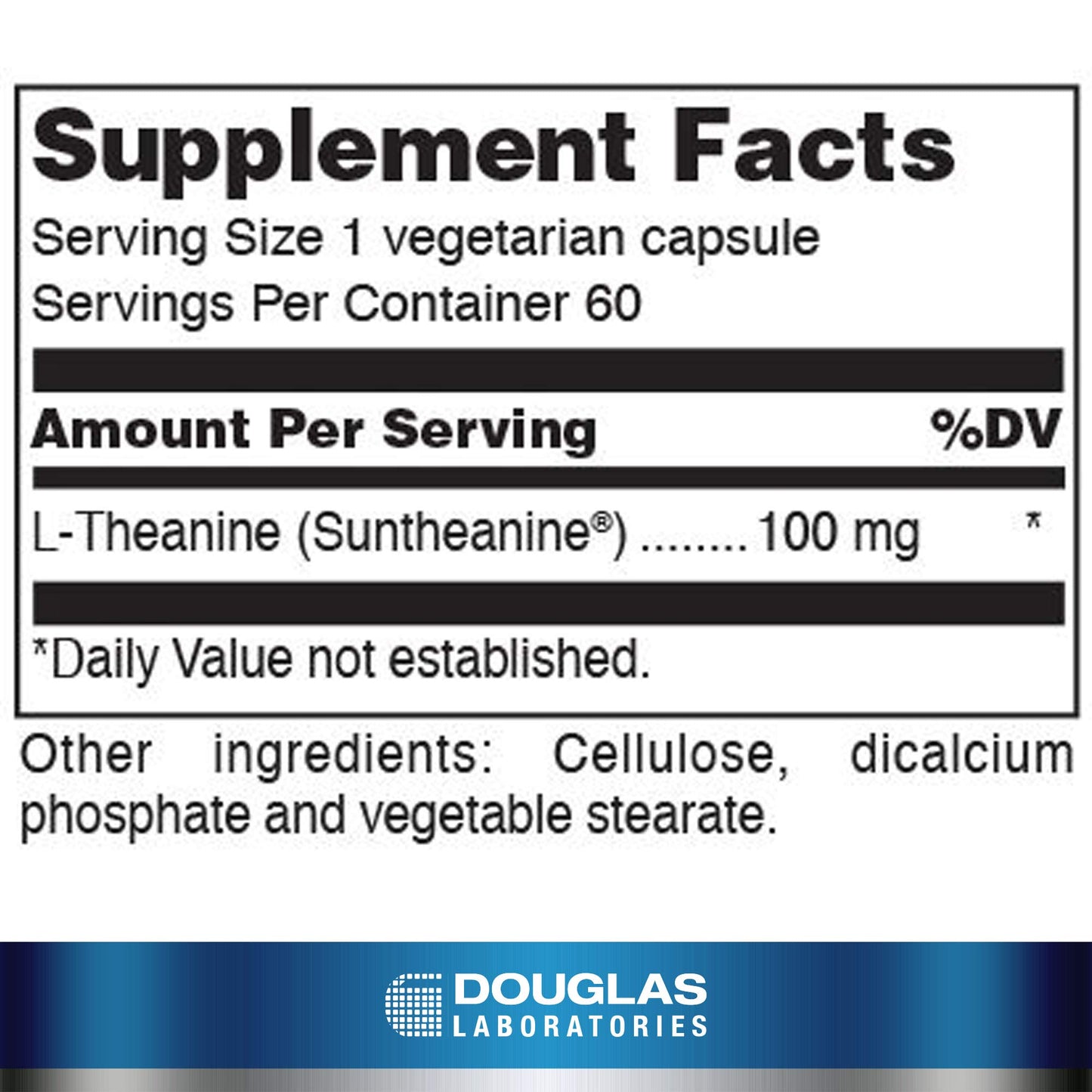 Douglas Laboratories L-Theanine | Promotes a Feeling of Calmness | 60 Capsules