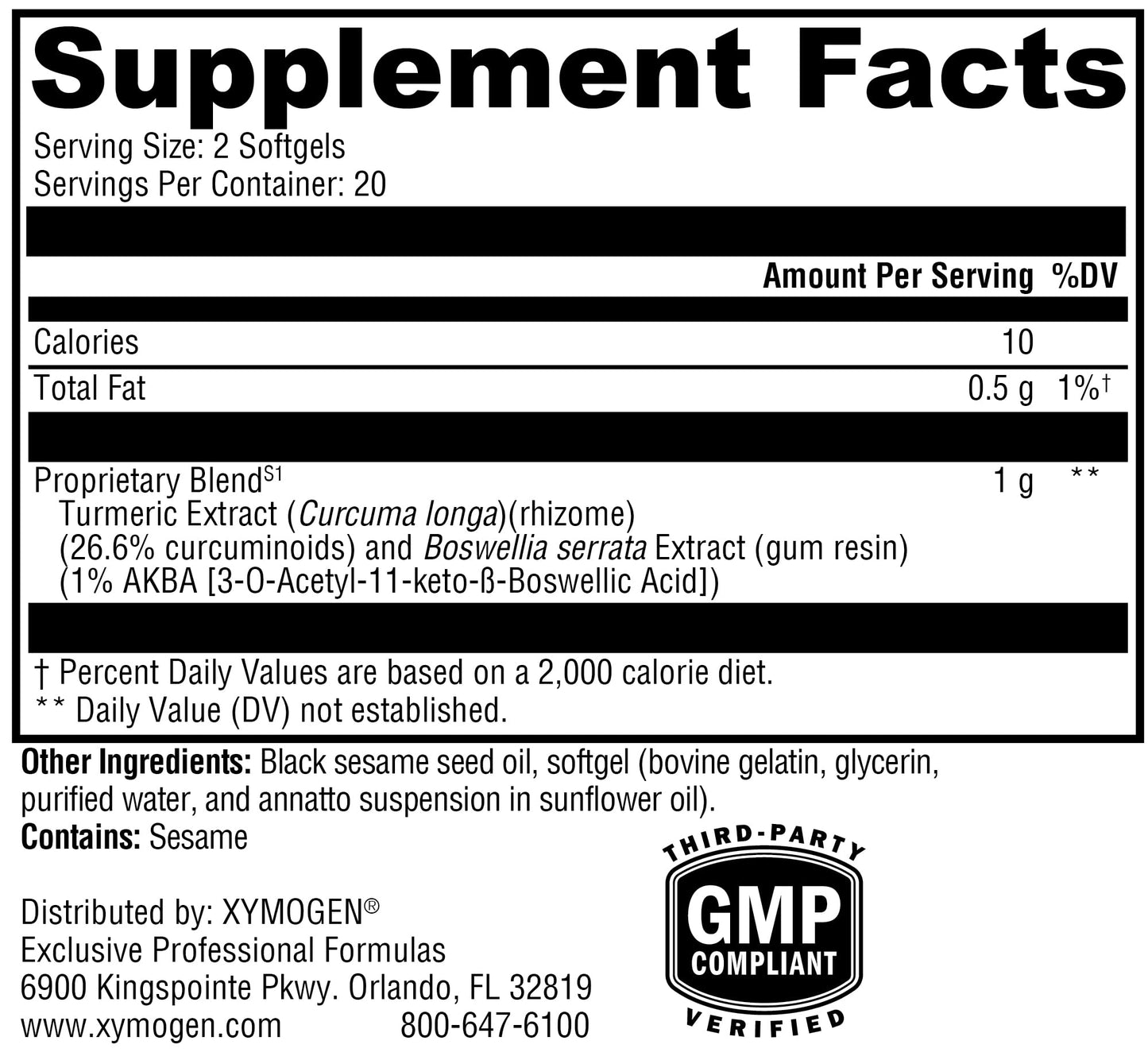 XYMOGEN SynovX Relief - Joint Support Supplement with Boswellia Serrata Extract + Turmeric - Muscle and Joint Relief Supplements - Vegan, Gluten Free and Non GMO (40 Softgels)
