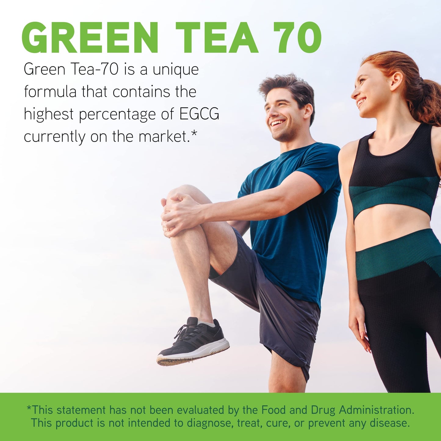 DAVINCI Labs Green Tea-70 - Nutritional Supplement to Support The Immune System, Cardiovascular and Cholesterol Health - with Green Tea Extract - Decaffeinated - Gluten-Free -60 Vegetarian Capsules