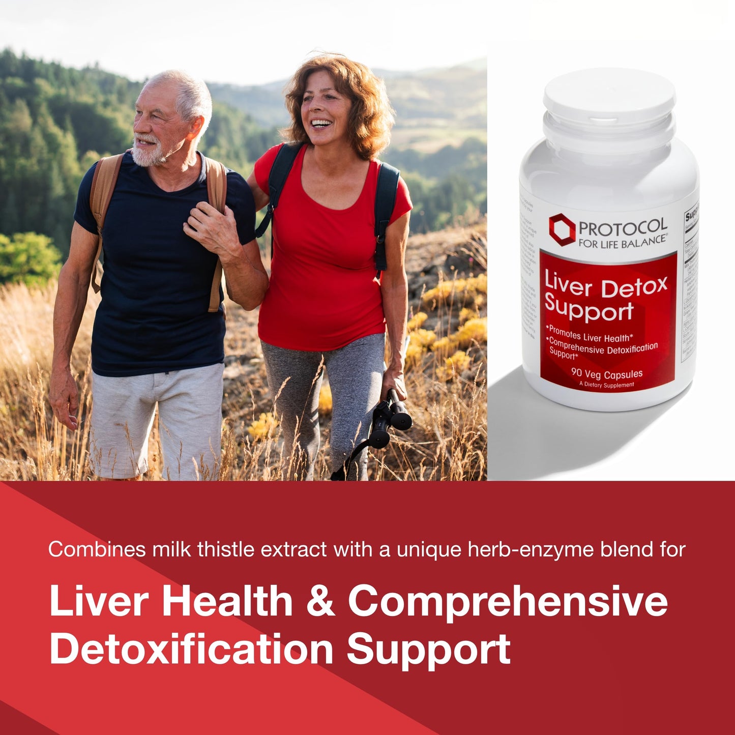 Protocol Liver Detox Support* - Liver Cleanse Detox* - Glutathione Supplement - Milk Thistle & Methionine - Dairy Free & Vegan - 90 Veg Capsules
