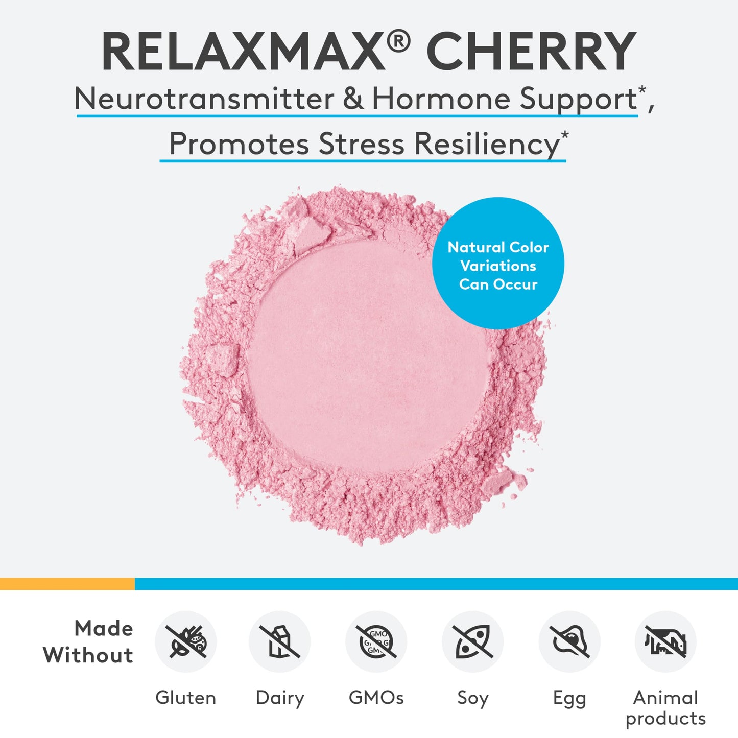 XYMOGEN RelaxMax Drink Mix - Promotes Relaxation, Stress Resiliency + Hormone Support - Magnesium Powder with Myo-Inositol, GABA, L-Theanine - Cherry Flavor Mood Support Supplement (8.25 oz)