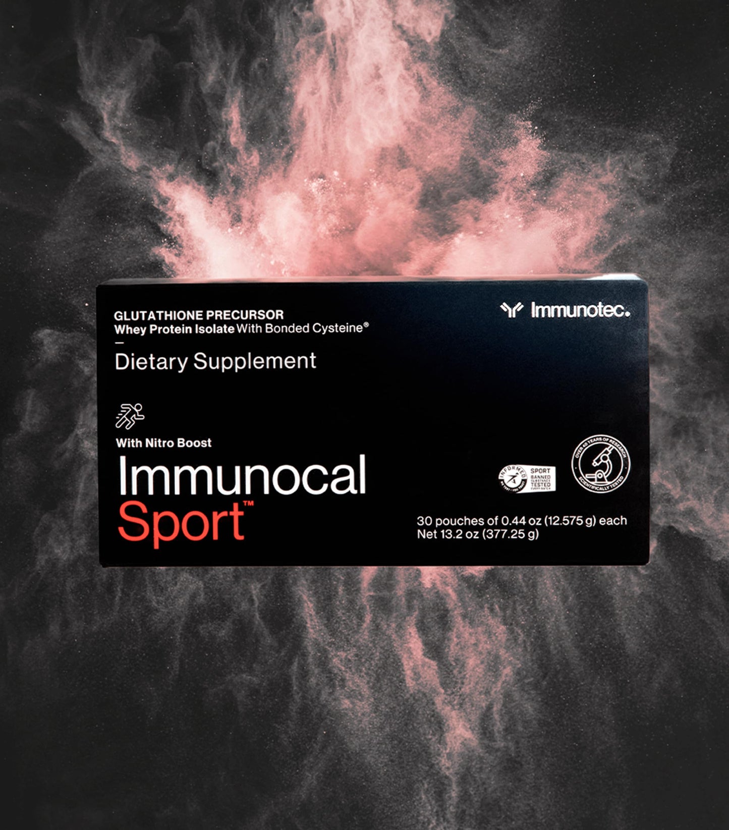 Immunocal Sport Whey Protein Isolate – Glutathione Precursor, Fast Absorbing, BCAA Optimal Recovery + All Day Energy Support | Fat-Free, Sugar-Free, Lactose-Intolerant Friendly | 30 Servings