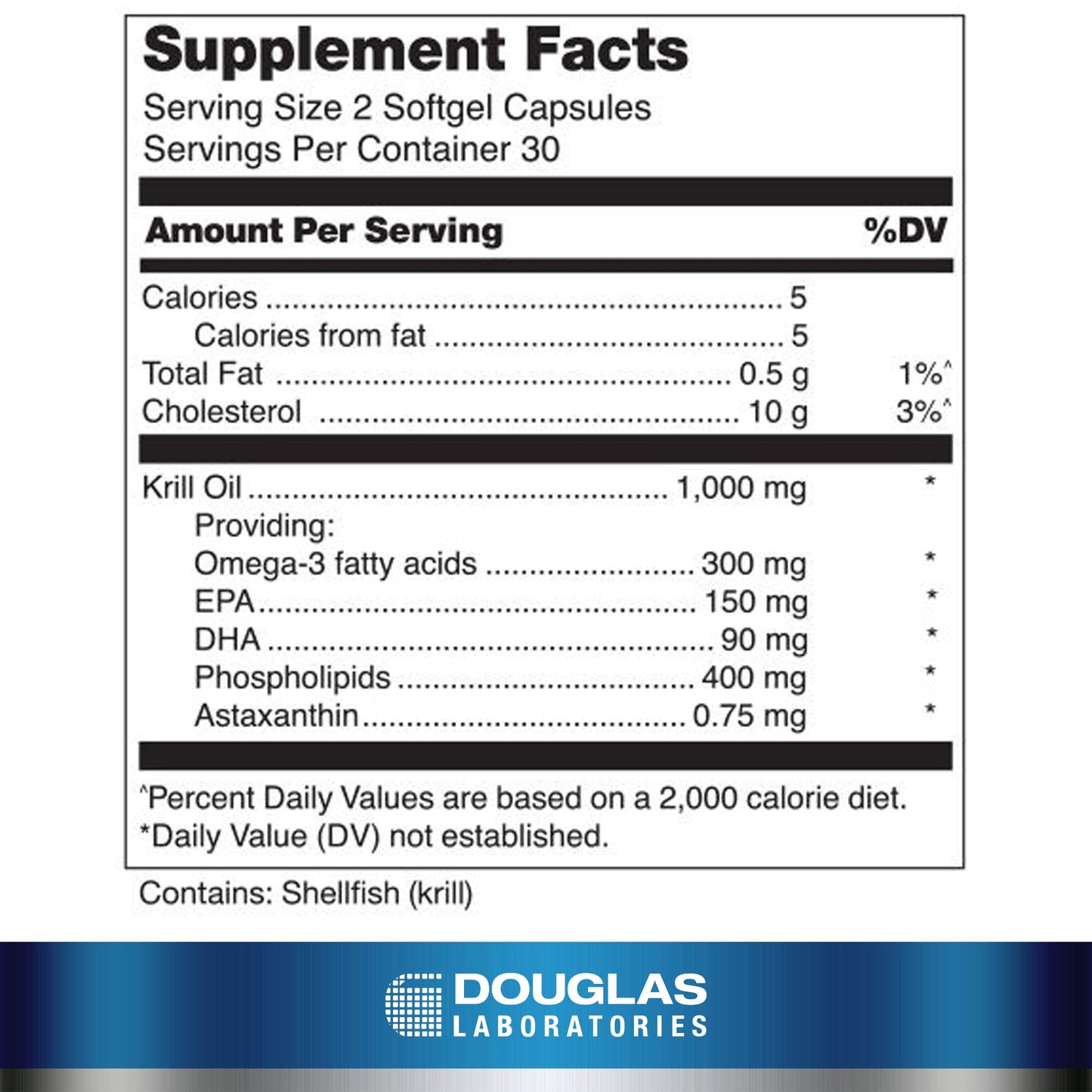 Douglas Laboratories Krill Oil | Supports Cognitive, Heart and Joint Health | 60 Softgels