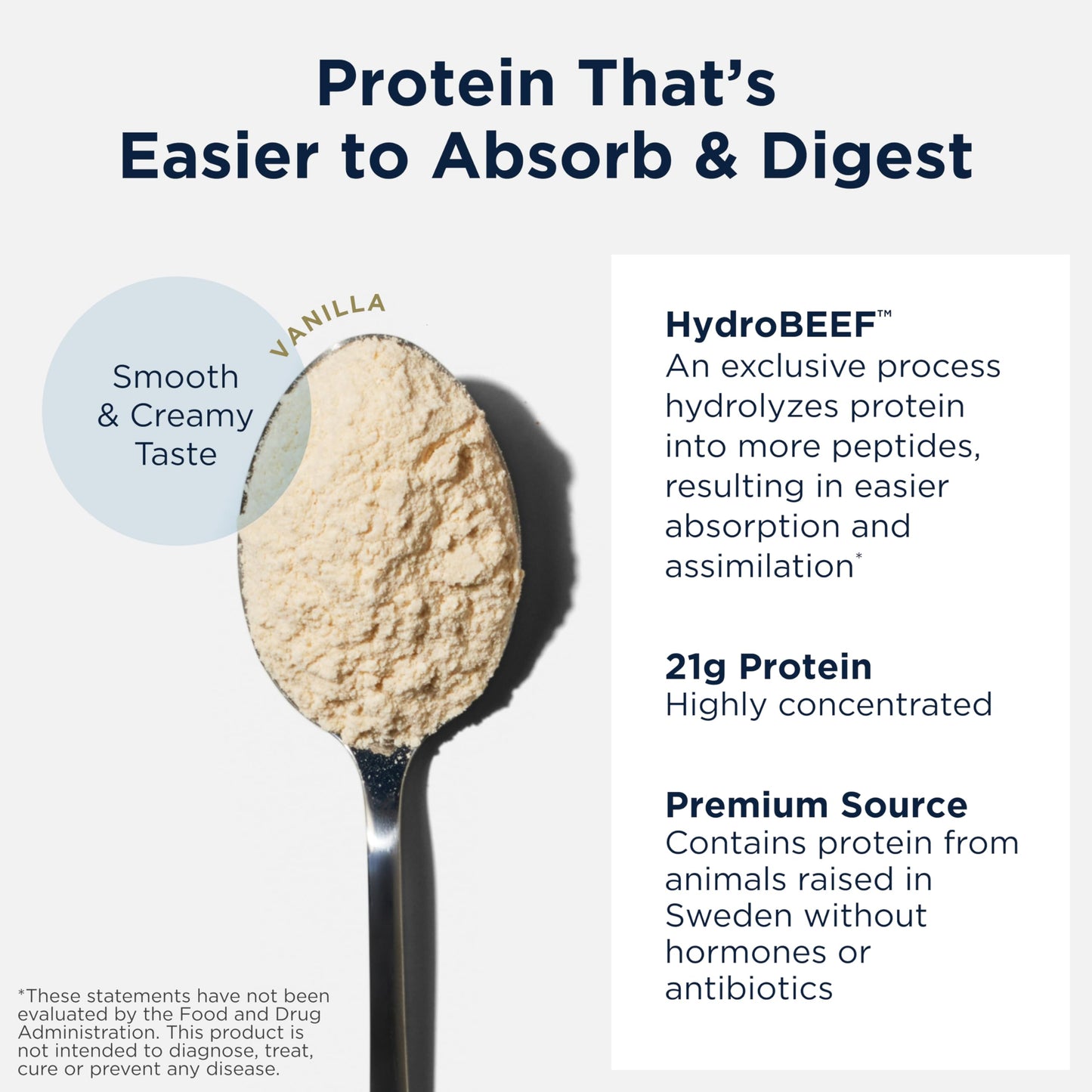 Designs for Health PurePaleo Collagen Protein Powder - 21g HydroBEEF Bone Broth Protein Supplement with Collagen Peptides + BCAAs - Vanilla, Non-GMO, Dairy-Free + Gluten-Free (30 Servings / 810g)