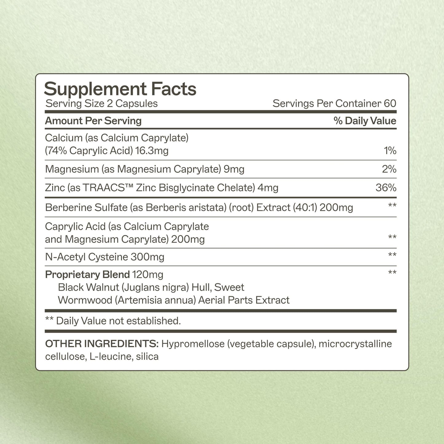Amy Myers MD Microb-Clear - Gut Health Support Supplement with Black Walnut & NAC - GI Tract Health Supplement to Aid Against Bloating & Constipation Discomfort - 120 Capsules (60 Servings)