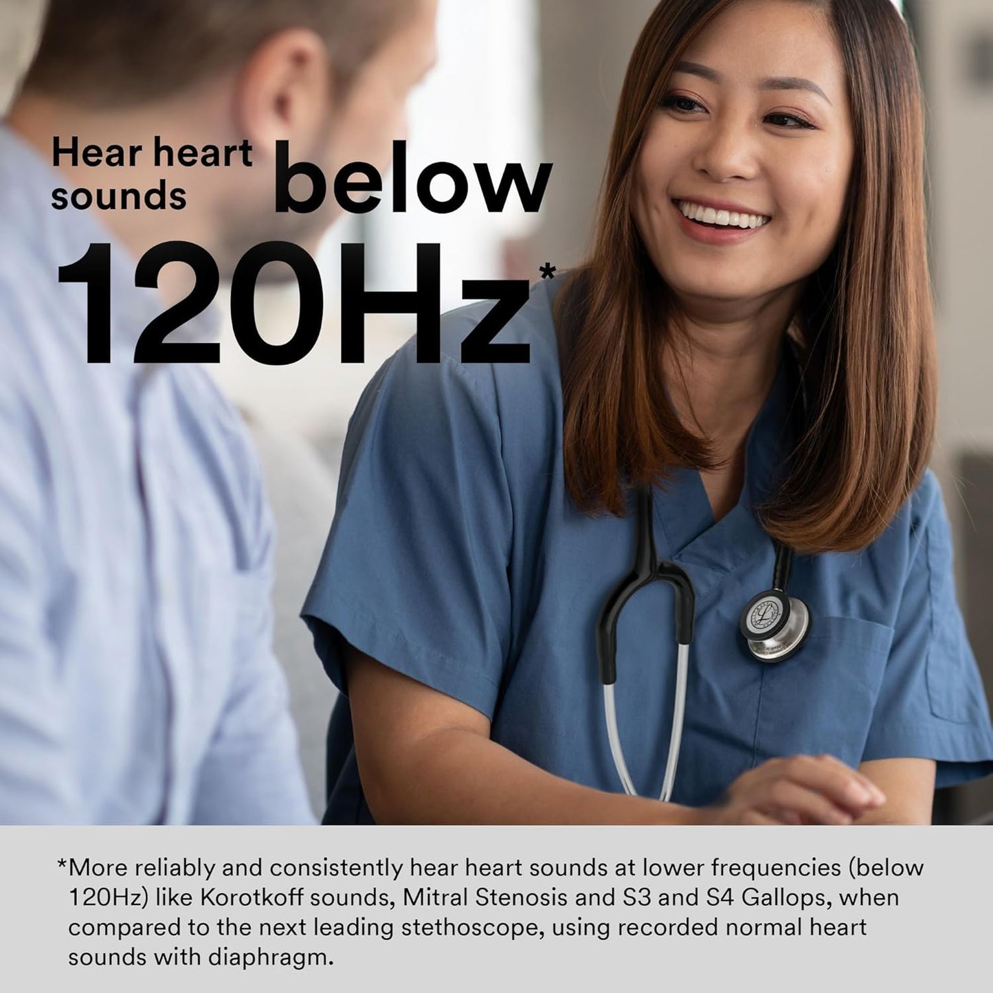 3M Littmann Classic III Monitoring Stethoscope, 5633, More Than 2X as Loud, Weighs Less