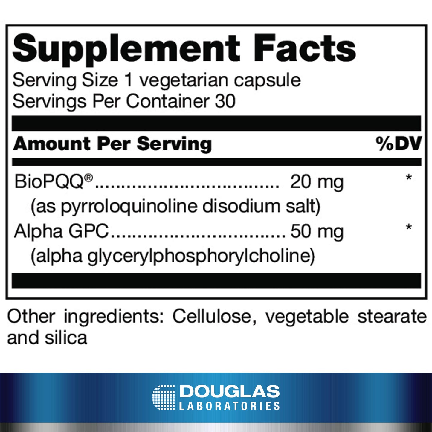 Douglas Laboratories PQQ Plus | Supports Optimal Neurological Health | 30 Capsules