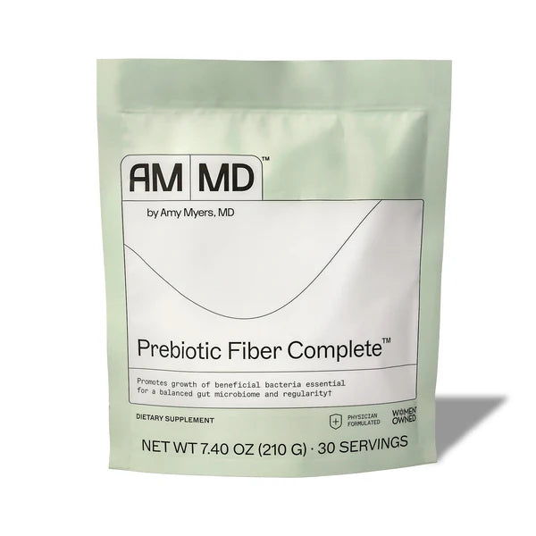 Amy Myers MD Prebiotic Fiber Powder for Gut Support - Perfect Gut Health Powder for Digestive System - Gluten Free, Egg Free, Non GMO, Keto - Mixes Well with Your Morning Coffee, 1 Month Supply
