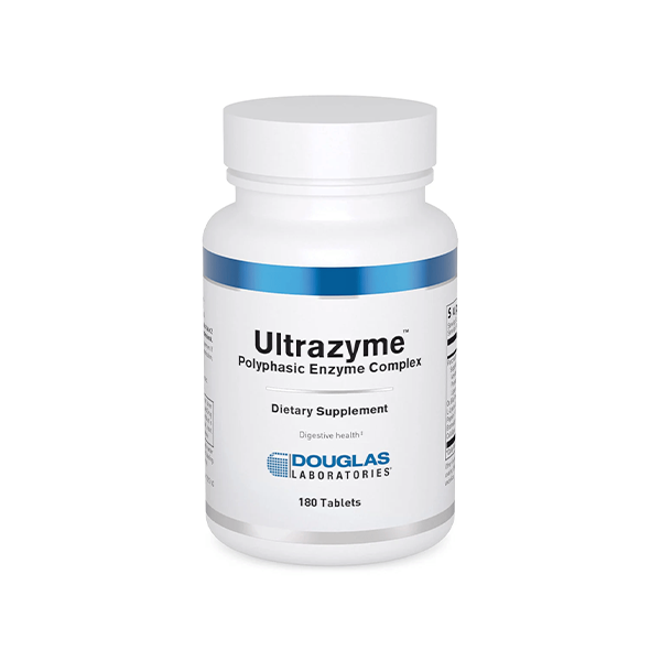 Douglas Laboratories Ultrazyme (Polyphasic Enzyme Complex) | Active Digestive Enzymes to Support Protein and Carbohydrate Digestion* | 180 Tablets