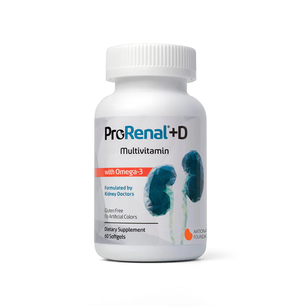 ProRenal+D with Omega-3 Fish Oil Kidney Multivitamin 90-Day Supply