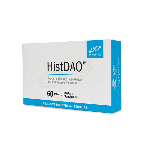 XYMOGEN HistDAO - DAO Enzyme Supplement to Supports Healthy Degradation of Food-Derived Histamine - Diamine Oxidase for Digestive Health 20,000 HDU Per Serving (60 Tablets)