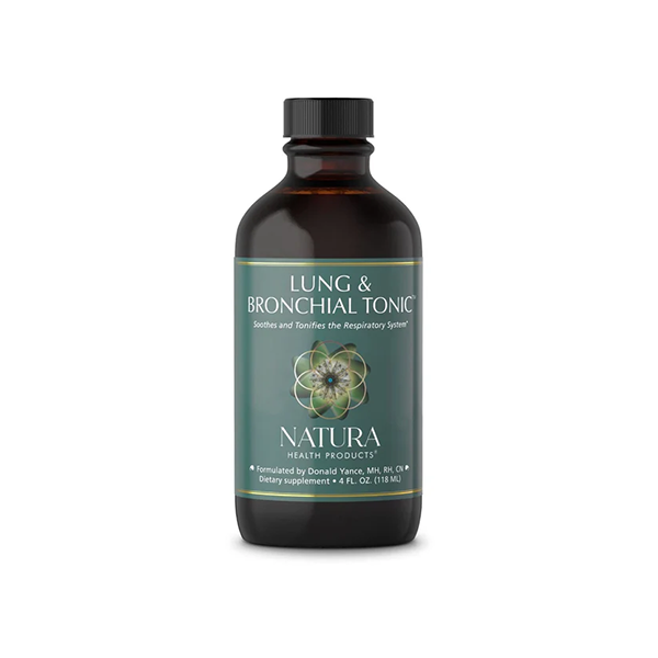 Natura Health Products Lung & Bronchial Tonic - Soothes and Tonifies The Respiratory System - Featuring Mullein Leaf Extract, Thyme, Fenugreek, Lobelia and Plantain (4 Fluid Ounces)