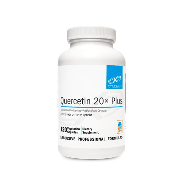 XYMOGEN Quercetin Complex - Quercetin 20× Plus - Quercetin Supplements with Vitamin C, N-Acetyl-L-Cysteine and Nettles - Formulated for Respiratory Support - Vegan and Gluten-Free (60 Capsules)