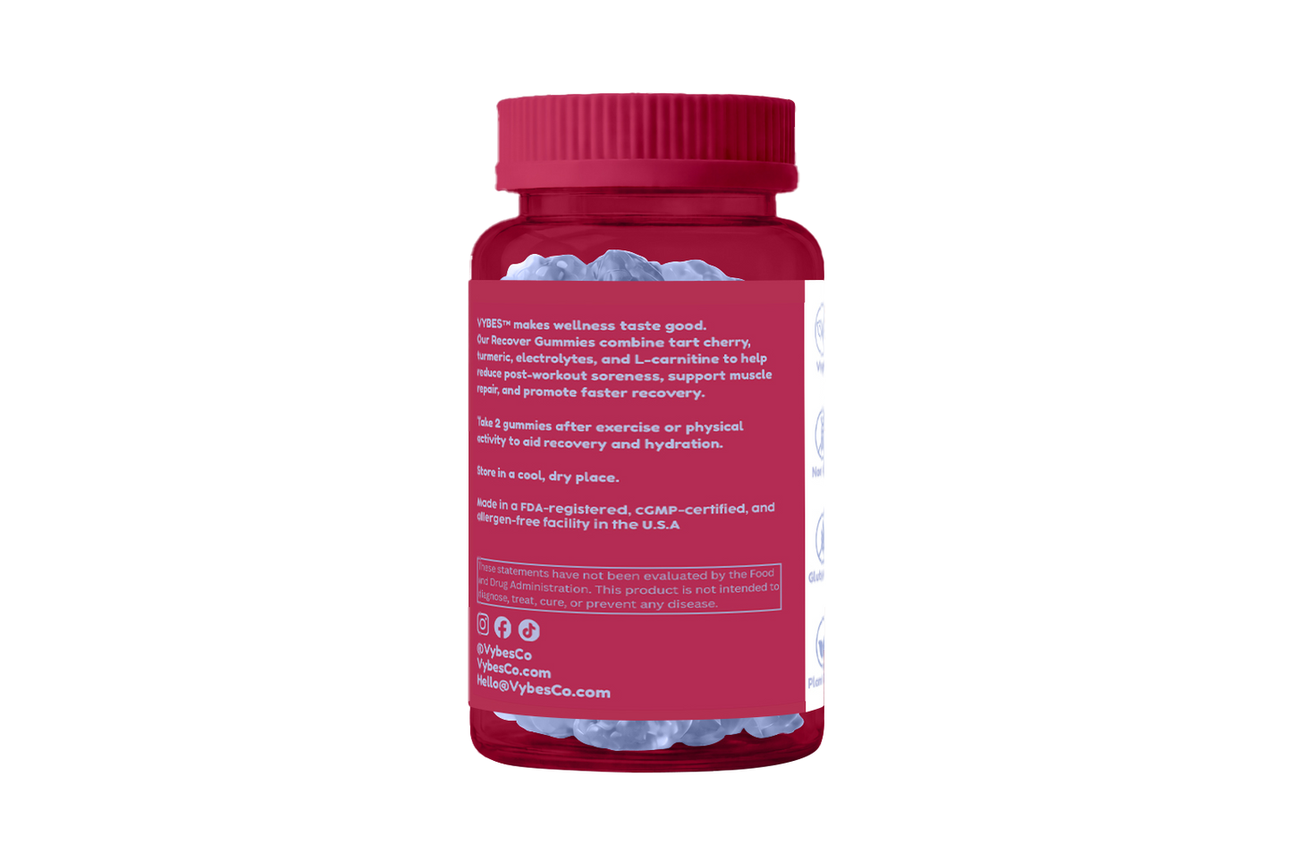 Gummies Vybes Libido Support – Formule Désir, Vitalité et Performance – 60 Gummies