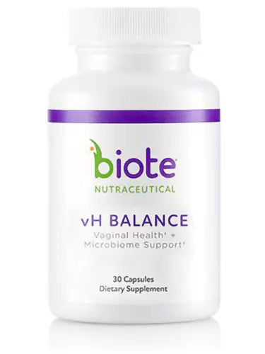 Biote Nutraceuticals - vH Balance - Vaginal Health + Microbiome Support (30 Capsules)