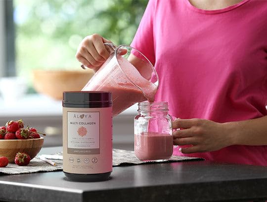 Alaya Multi Collagen Powder - Protein Powder Supplement - Raspberry Lemonade