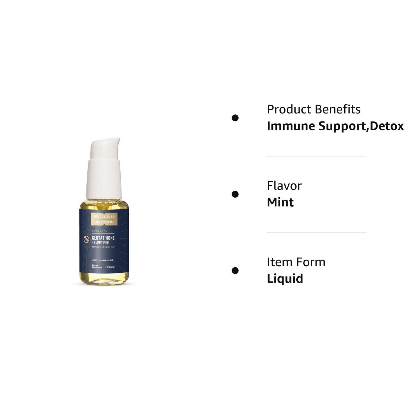 Quicksilver Scientific Liposomal Glutathione - 1.7floz