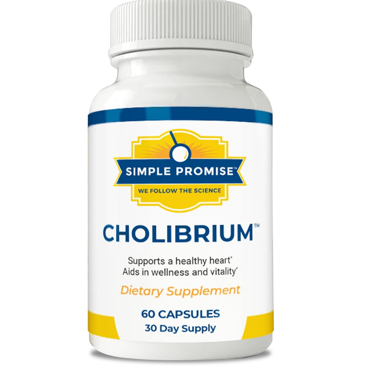 Simple Promise - Cholibrium - Mushroom Supplement with Lions Mane - Heart and Cholesterol Support - 60 Capsules