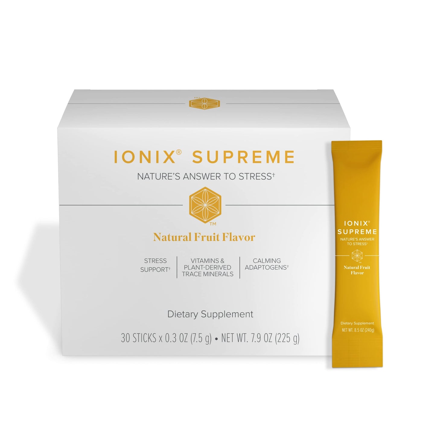 Isagenix Ionix Supreme - Vitamin B12 & Niacin - Aid Brain Health - Immune Support Supplement - 0.3 Oz Packets (30 Sticks)