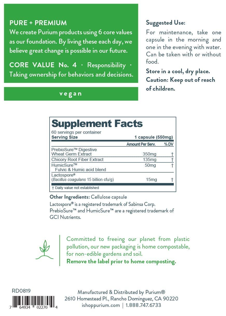 Purium Biome Medic - 60 Vegan Capsules