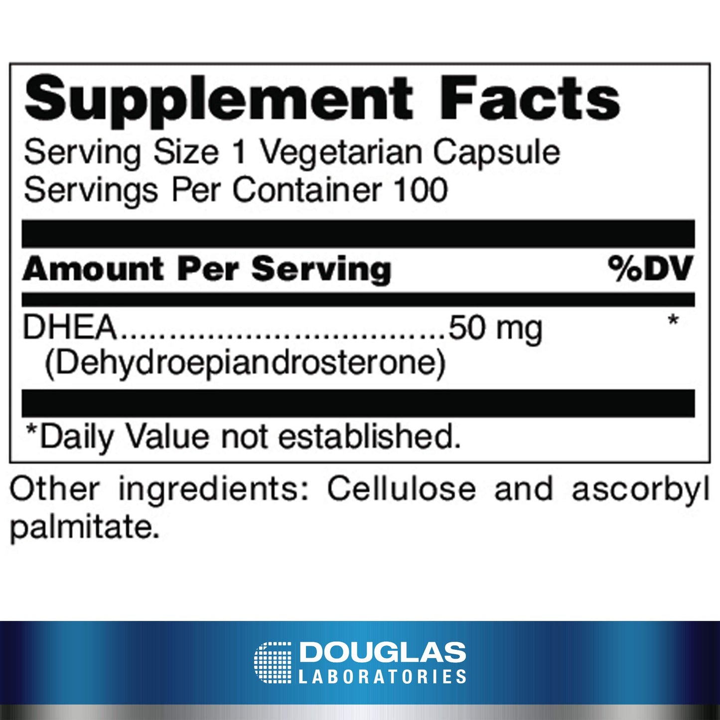 Douglas Laboratories DHEA 50 mg - 100 Capsules