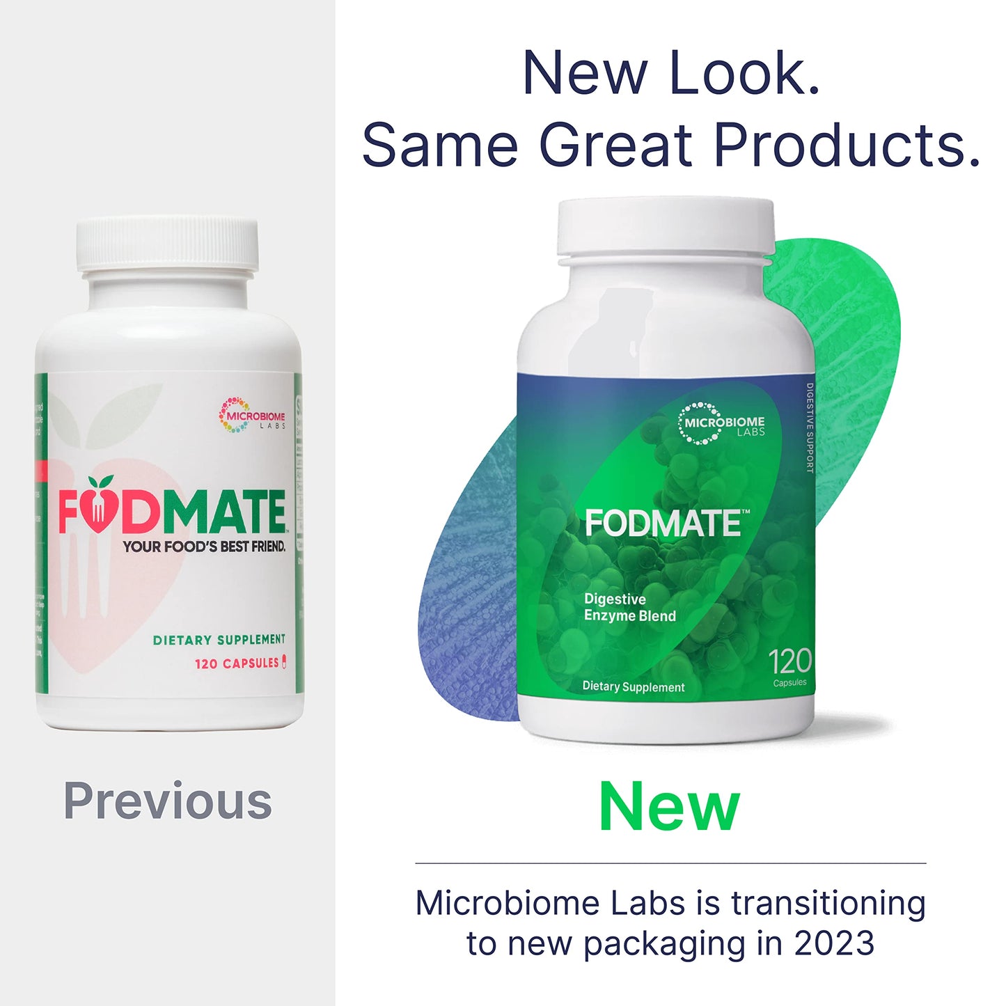 Microbiome Labs FODMATE Digestive Enzymes - 120 Capsules