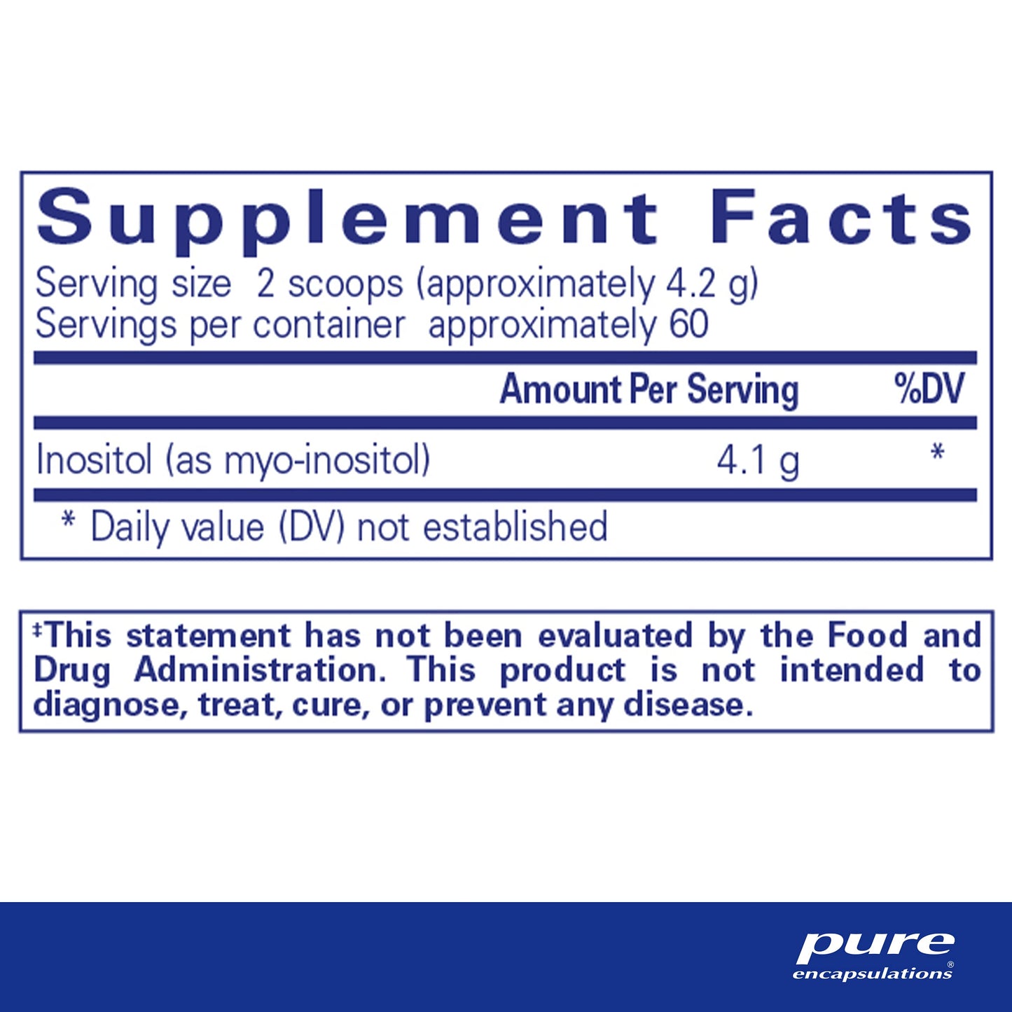 Pure Encapsulations Inositol (Powder) - 8.8 Ounces