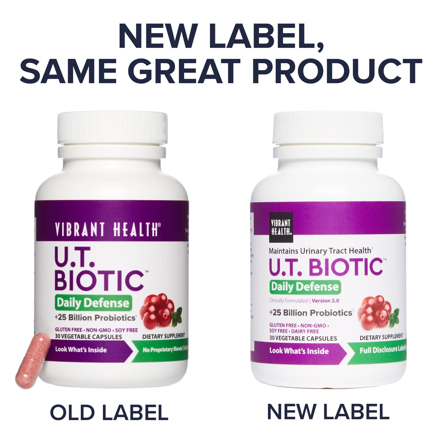 Vibrant Health, U.T. Biotic, Probiotic Support for Bladder and Urinary Health