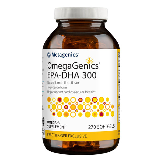 Metagenics OmegaGenics EPA-DHA 300mg - Daily Omega 3 Fish Oil Supplement - 270 Softgels