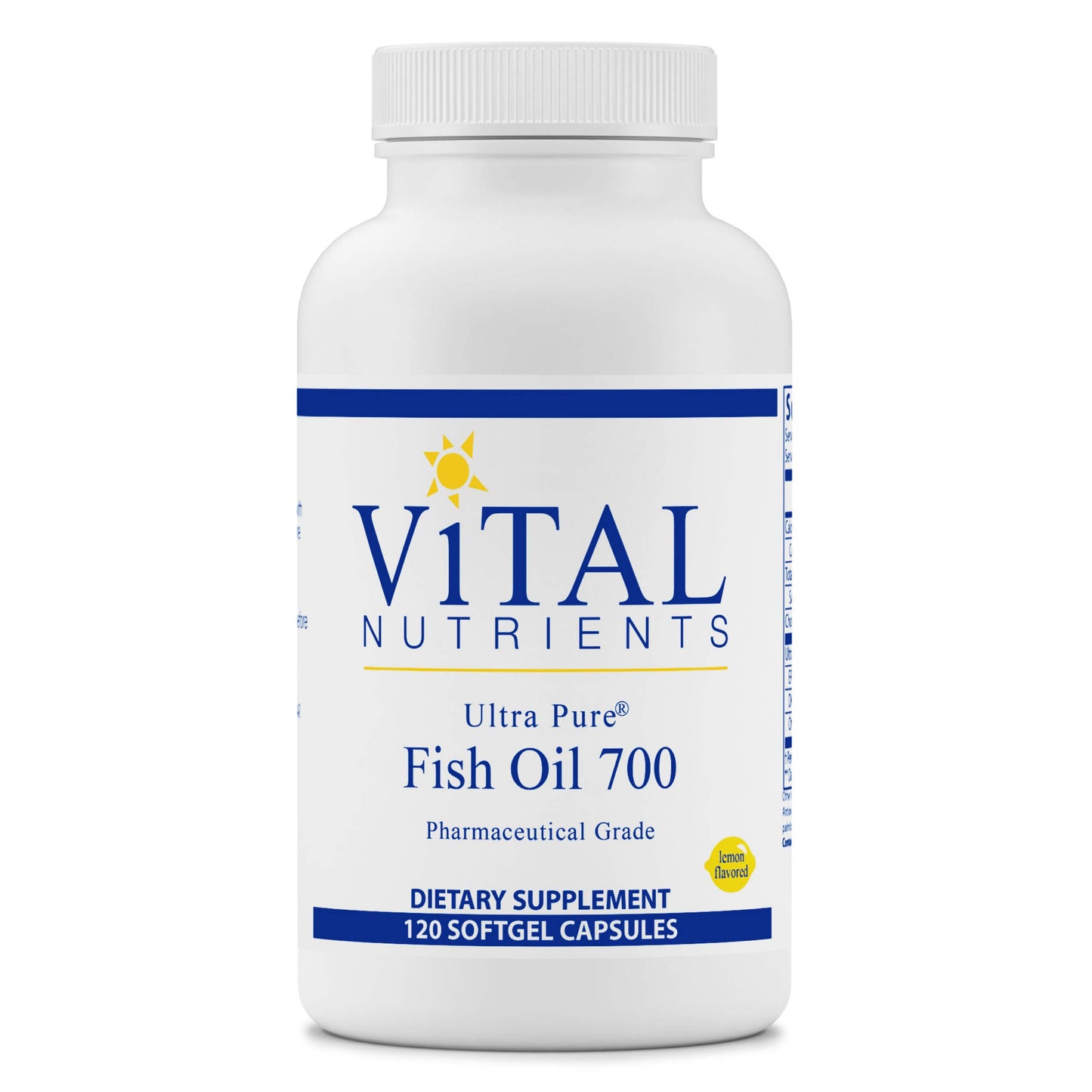 Vital Nutrients - Ultra Pure Fish Oil 700 (Pharmaceutical Grade) -120 Capsules