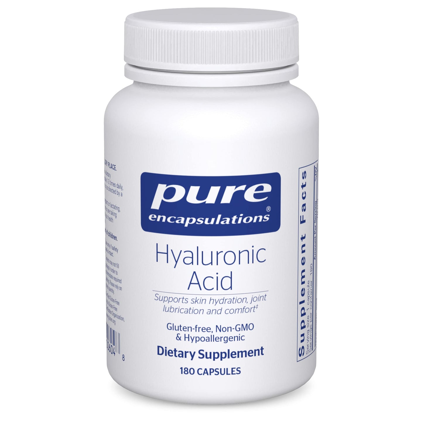 Pure Encapsulations Hyaluronic Acid - Supplement to Support Skin Hydration - 180 Capsules