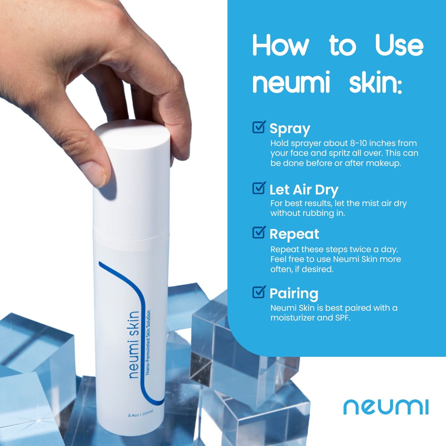Neumi Skin Facial Spray (Nano-Formulated) - 3.4 FL OZ