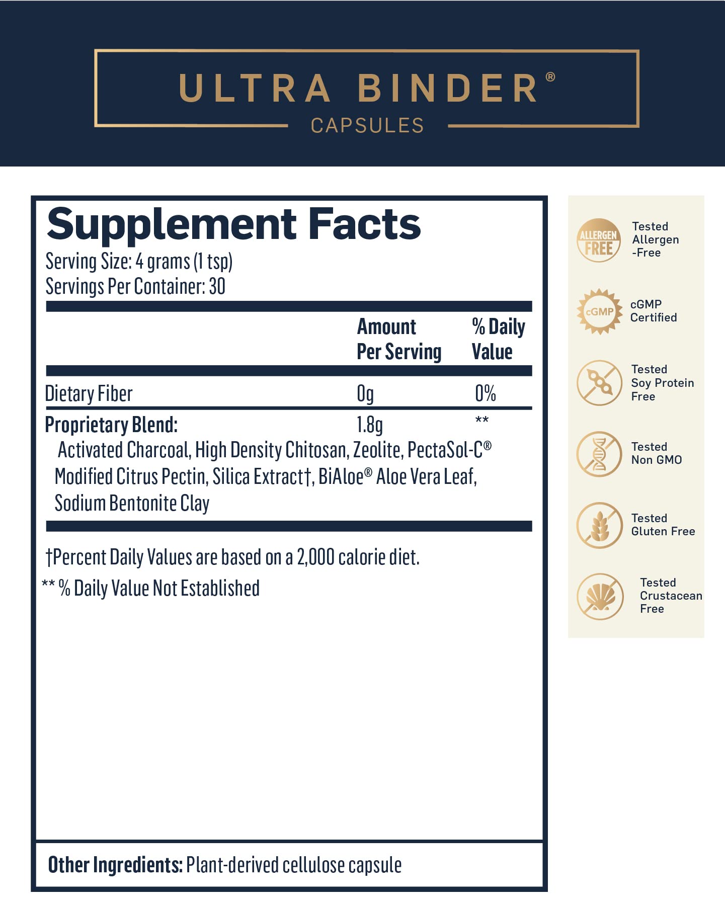 Quicksilver Scientific Ultra Binder - 120 Capsules