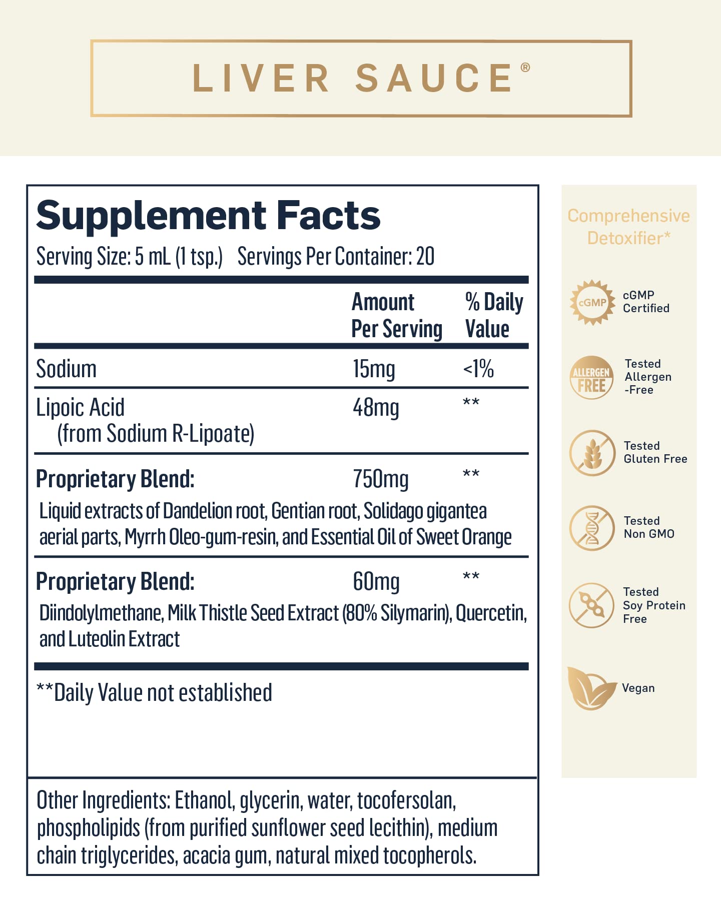 Quicksilver Scientific Dr. Shades Liver Sauce - 100 ML
