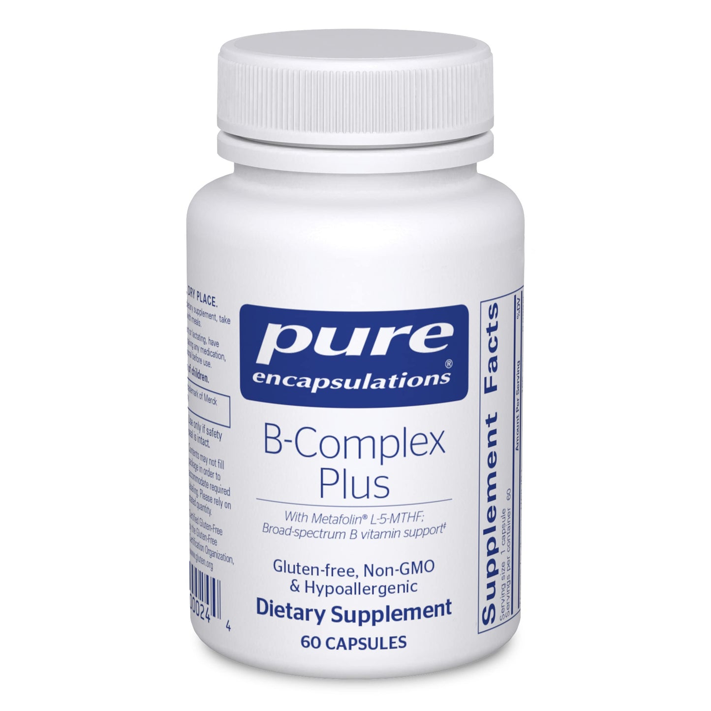 Pure Encapsulations B-Complex Plus - 60 Count