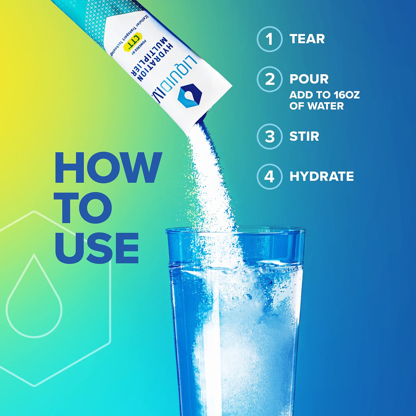 Liquid I.V. - Hydration Multiplier Hydration Powder - Lemon Lime 16 Single-Serving Sticks