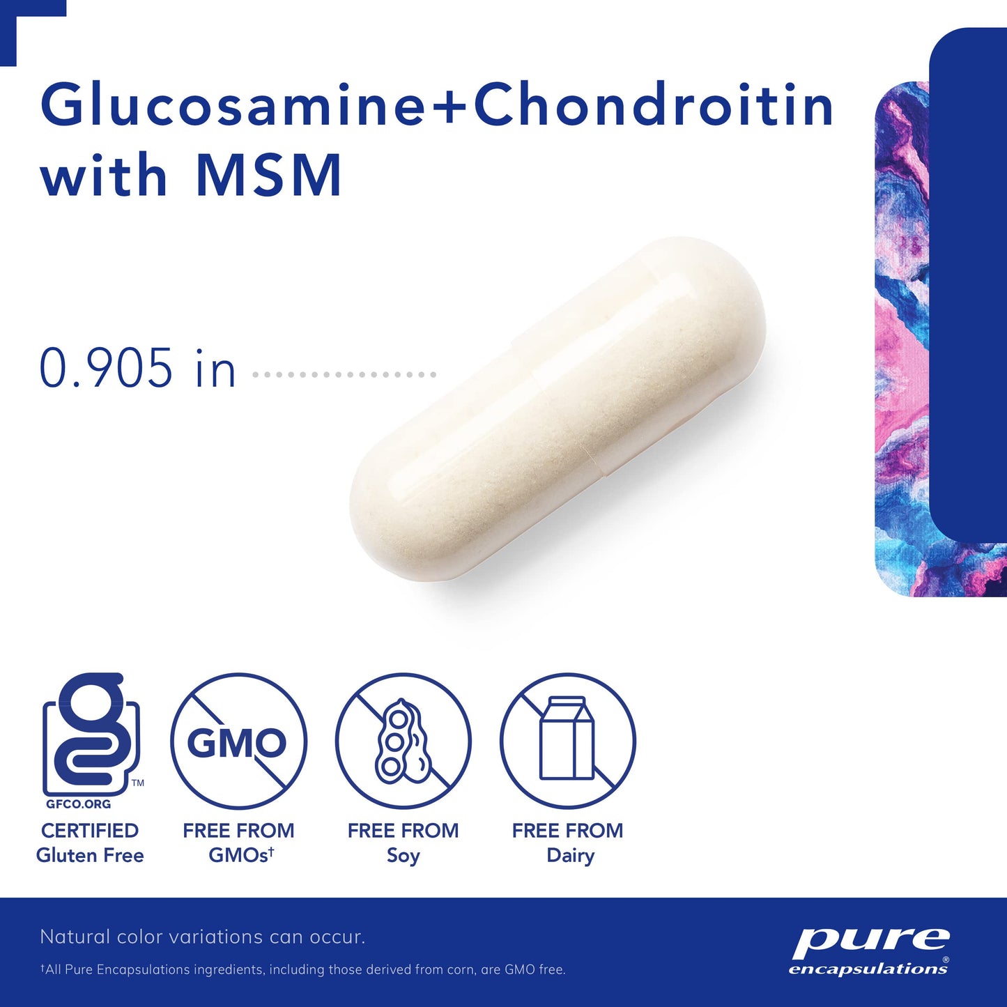 Pure Encapsulations Glucosamine Chondroitin with MSM - 120 Capsules