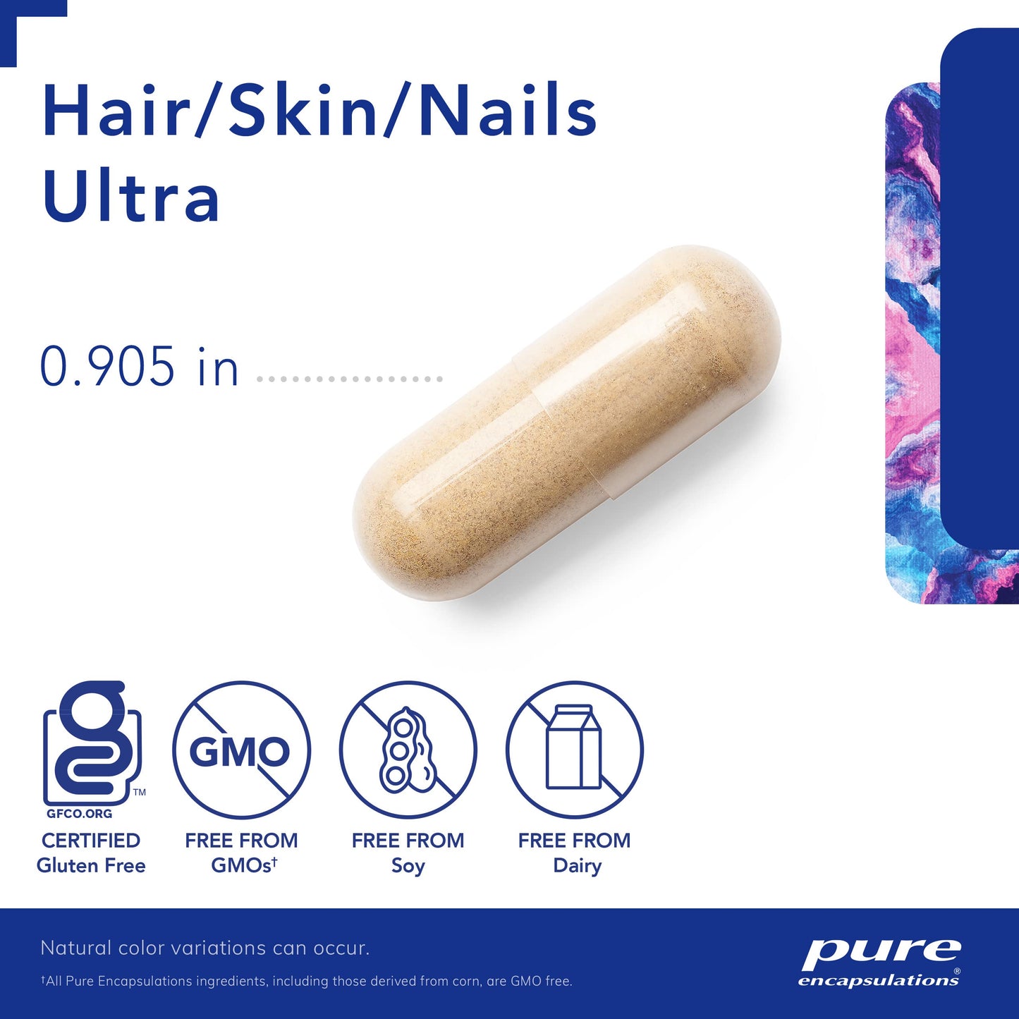 Pure Encapsulations Hair/Skin/Nails Ultra - Supplement for Collagen - 60 Capsules