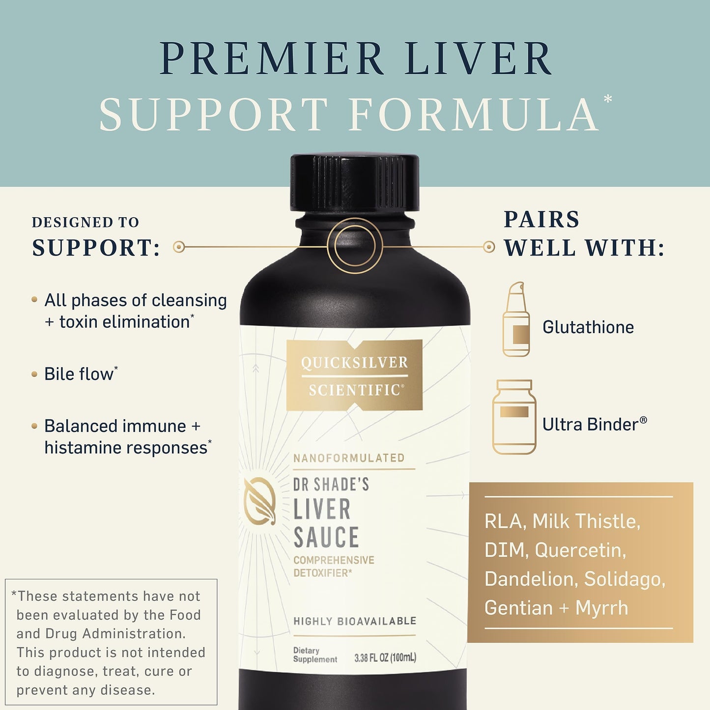 Quicksilver Scientific Dr. Shades Liver Sauce - 100 ML