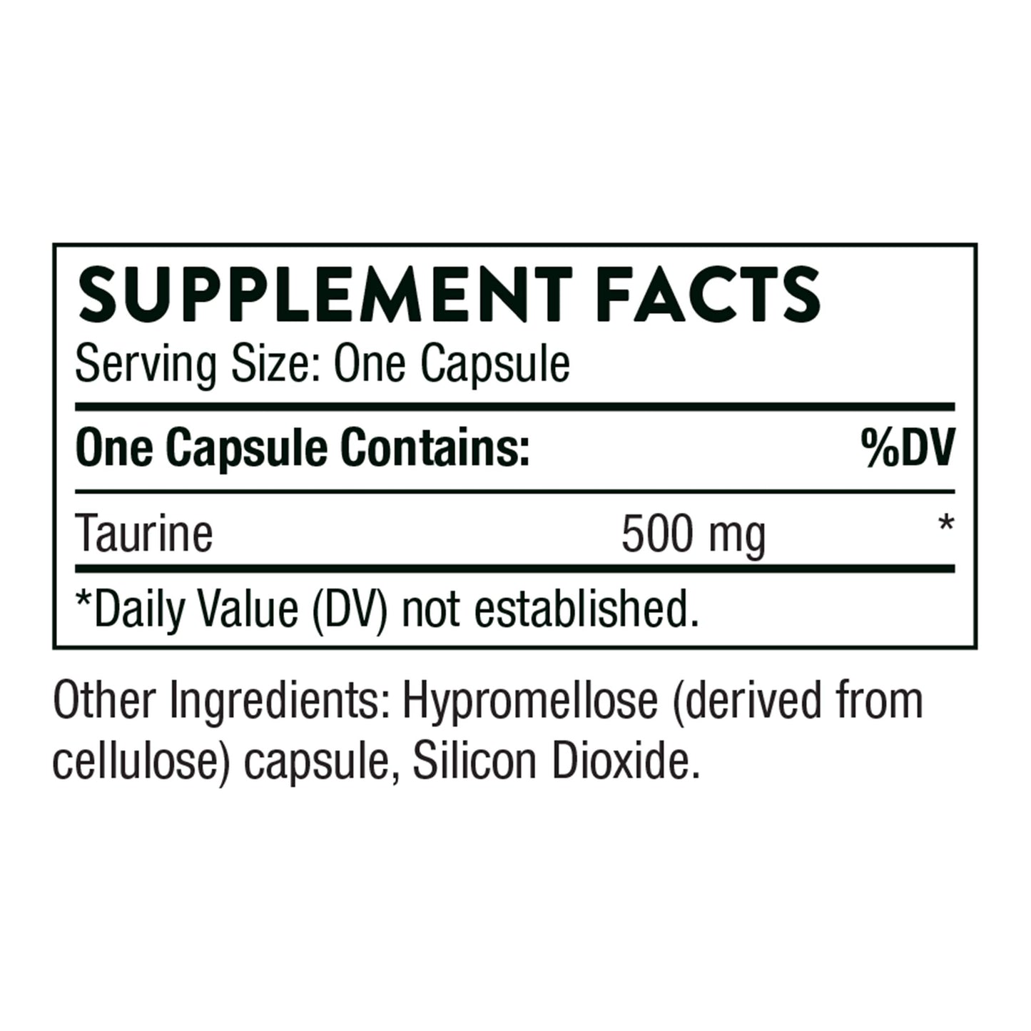 Thorne Taurine - Amino Acid Supplement - 90 Capsules