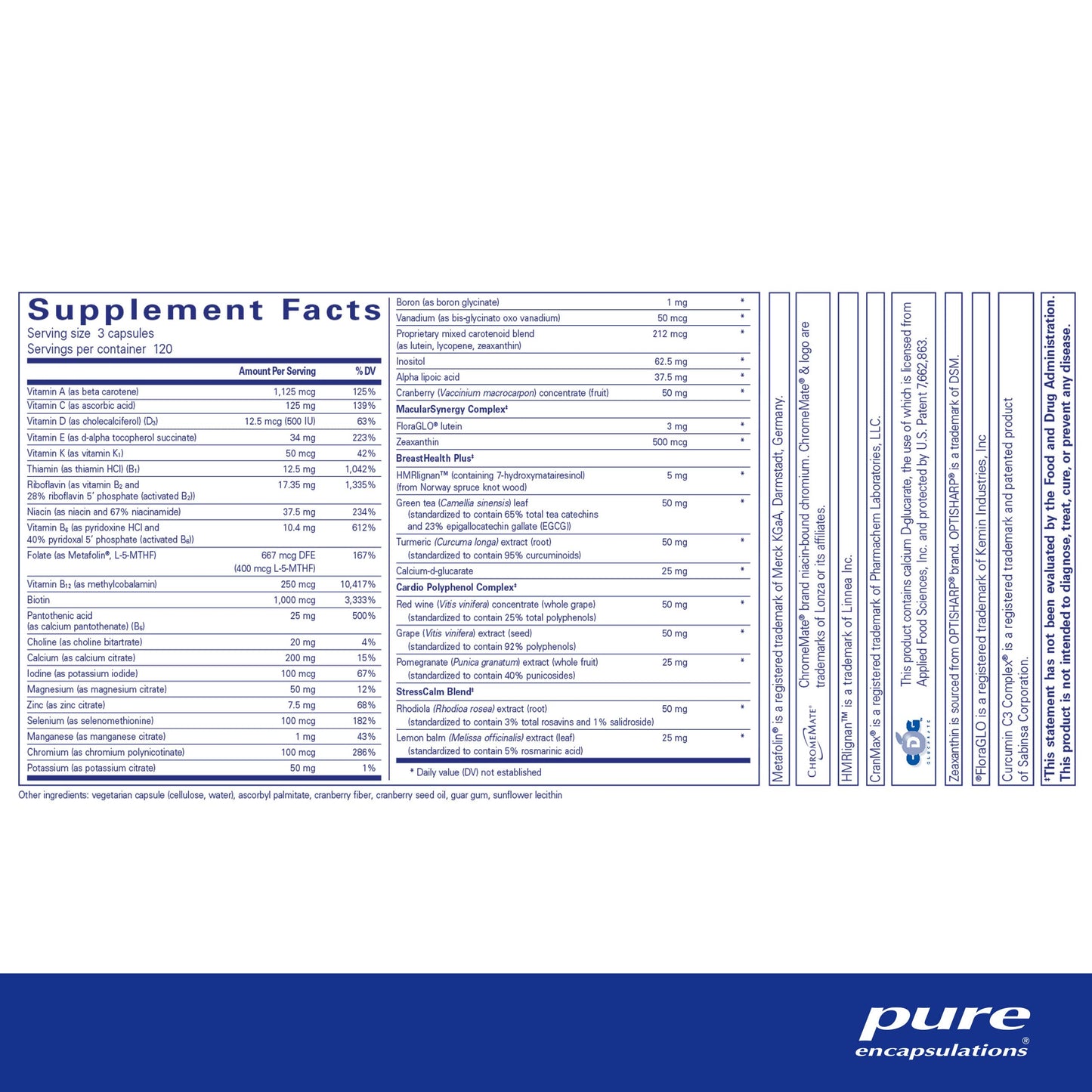 Pure Encapsulations Women's Nutrients - 360 Capsules
